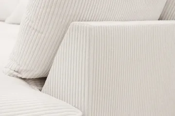 Rossita Lyx 4-sits Högervänd L-formad Extra Djup Schäslongsoffa i Manchester - Offwhite Manchester - Products - Möbler - Soffa - Divansoffa & schäslongsoffa - 4 sits soffa med divan
