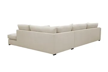 Rossita Lyx 4-sits Högervänd L-formad Extra Djup Schäslongsoffa i Tyg - Beige Tyg - Products - Möbler - Soffa - Divansoffa & schäslongsoffa - 4 sits soffa med divan