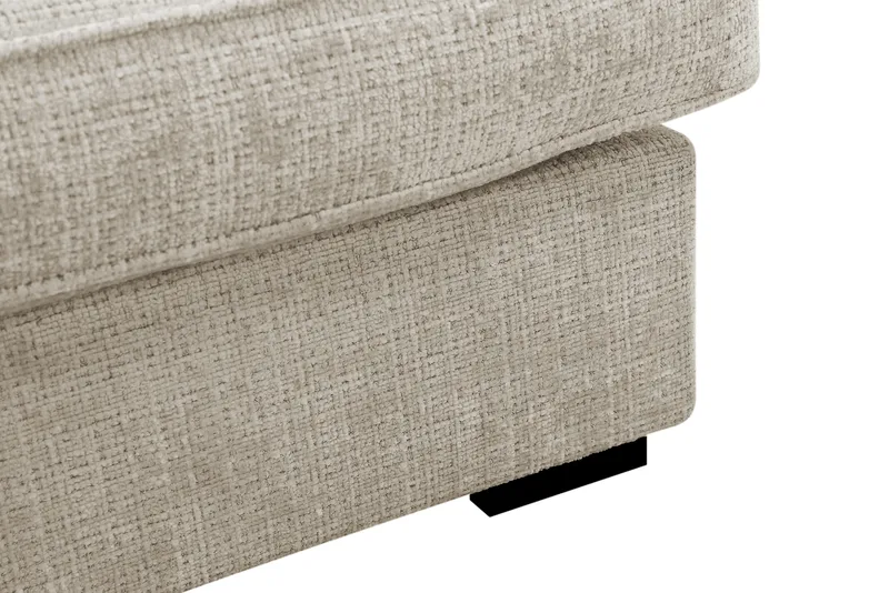 Rossita Lyx 4-sits Vänstervänd L-formad Extra Djup Schäslongsoffa i Chenille - Beige Chenille - Products - Möbler - Soffa - Divansoffa & schäslongsoffa - 4 sits soffa med divan
