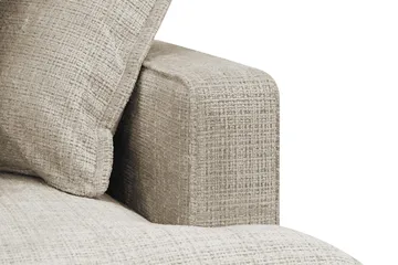 Rossita Lyx 4-sits Vänstervänd L-formad Extra Djup Schäslongsoffa i Chenille - Beige Chenille - Products - Möbler - Soffa - Divansoffa & schäslongsoffa - 4 sits soffa med divan