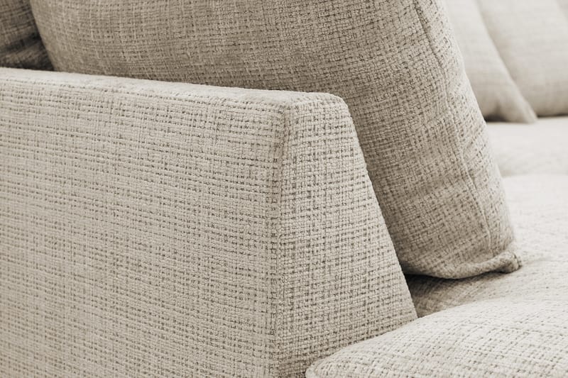 Rossita Lyx 4-sits Vänstervänd L-formad Extra Djup Schäslongsoffa i Chenille - Beige Chenille - Products - Möbler - Soffa - Divansoffa & schäslongsoffa - 4 sits soffa med divan