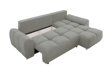 Simerly Soffa med Divan 3-sits - Ljusgrå - Products - Möbler - Soffa - Divansoffa & schäslongsoffa - 3 sits soffa med divan