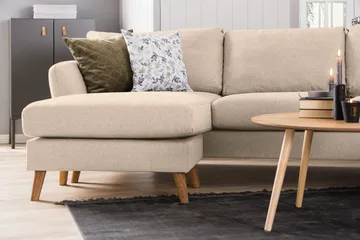Trend 4-sits Högervänd U-formad Soffa med Divan och Schäslong i Tyg - Beige - Products - Möbler - Soffa - Divansoffa & schäslongsoffa - 4 sits soffa med divan