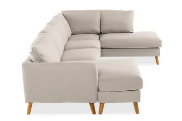 Trend 4-sits Högervänd U-formad Soffa med Divan och Schäslong i Tyg - Beige - Products - Möbler - Soffa - Divansoffa & schäslongsoffa - 4 sits soffa med divan
