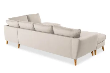 Trend 4-sits Högervänd U-formad Soffa med Divan och Schäslong i Tyg - Beige - Products - Möbler - Soffa - Divansoffa & schäslongsoffa - 4 sits soffa med divan