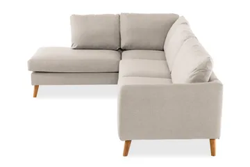Trend 4-sits Vänstervänd L-formad Divansoffa i Tyg - Beige - Products - Möbler - Soffa - Divansoffa & schäslongsoffa - 4 sits soffa med divan