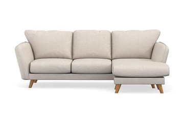 Trend Lyx 3-sits Högervänd L-formad Divansoffa i Tyg