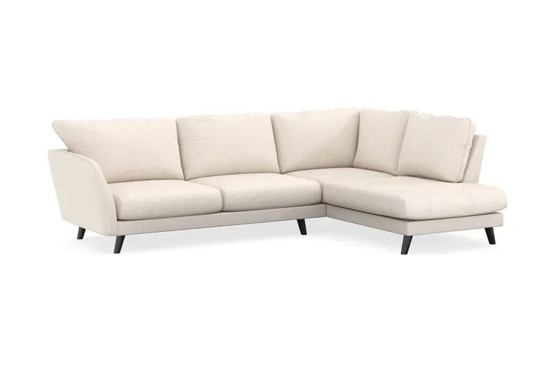 Trend Lyx 4-sits Högervänd L-formad Schäslongsoffa i Manchester - Beige - Products - Möbler - Soffa - Divansoffa & schäslongsoffa - 4 sits soffa med divan