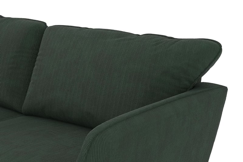 Trend Lyx 4-sits Vänstervänd L-formad Schäslongsoffa i Manchester - Mörkgrön - Products - Möbler - Soffa - Divansoffa & schäslongsoffa - 4 sits soffa med divan