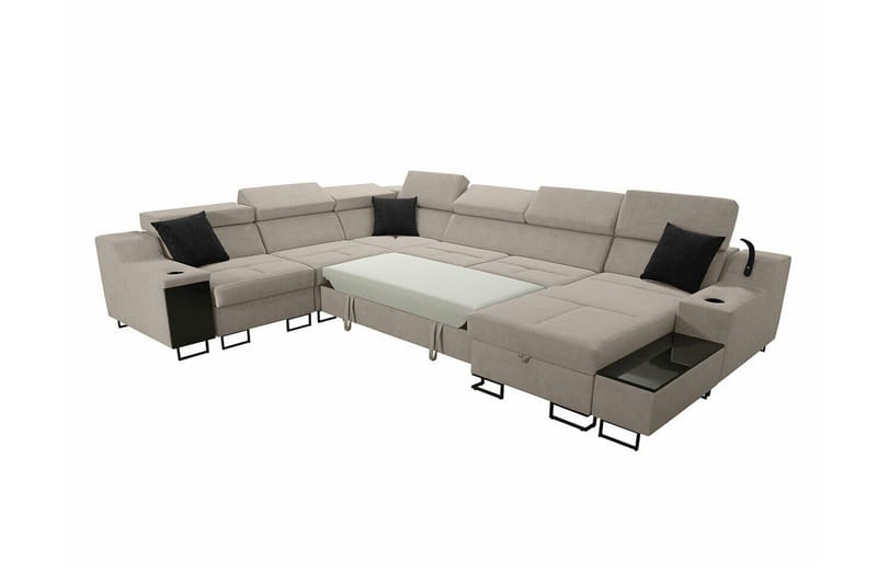 Galbally 5-sits Hörnsoffa Brown - Products - Möbler - Soffa - Sammetssoffa