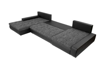 Gamal Soffa Dubbeldivan 4-sits - Svart - Products - Möbler - Soffa - U-soffa