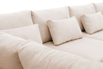 Grande 5-sits Soffa med Schäslong Vänster - Beige Manchester - Products - Möbler - Soffa - Divansoffa & schäslongsoffa