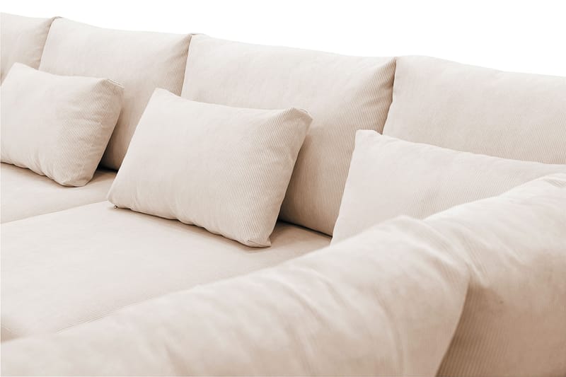 Grande 6-sits U-Soffa med Divan Vänster - Beige Manchester - Products - Möbler - Soffa - U-soffa