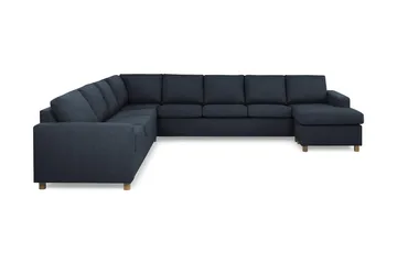 Crazy 7-sits Högervänd U-formad XX-Large Hörnsoffa med divan i Tyg