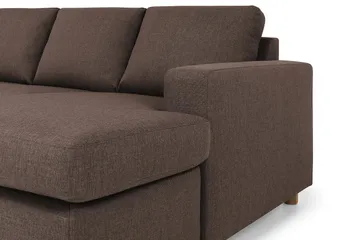 Crazy 7-sits Högervänd U-formad XX-Large Hörnsoffa med divan i Tyg - Brun - Products - Möbler - Soffa - Hörnsoffa - Hörnsoffa med divan