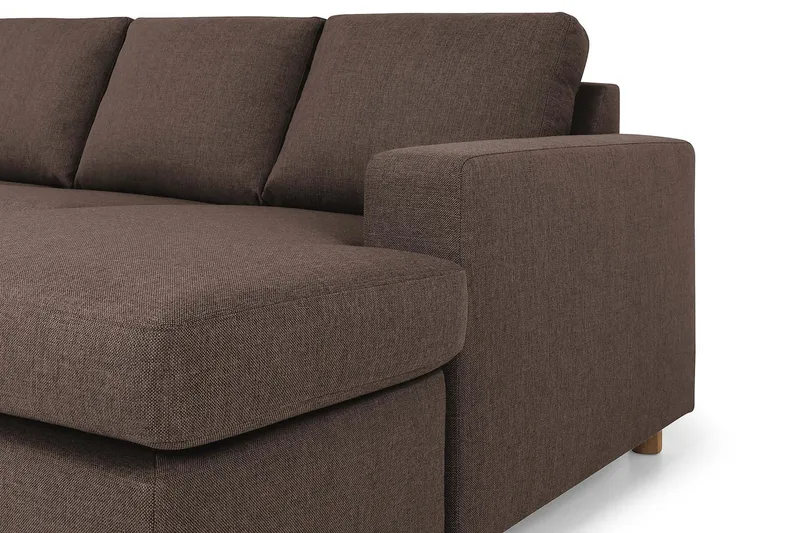 Crazy 7-sits Högervänd U-formad XX-Large Hörnsoffa med divan i Tyg - Brun - Products - Möbler - Soffa - Hörnsoffa - Hörnsoffa med divan