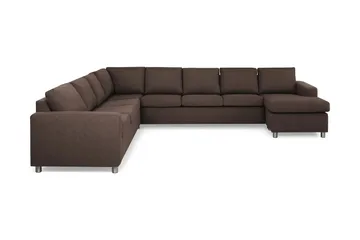 Metall,Runda Metallben - Brun