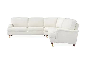 Howard Lyx 6-sits Högervänd L-formad Hörnsoffa i Bouclé - Vit - Products - Möbler - Soffa - Hörnsoffa