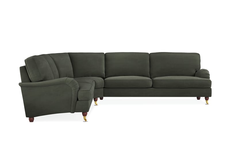 Howard Lyx 6-sits Högervänd L-formad Hörnsoffa i Manchester - Mörkgrön - Products - Möbler - Soffa - Hörnsoffa