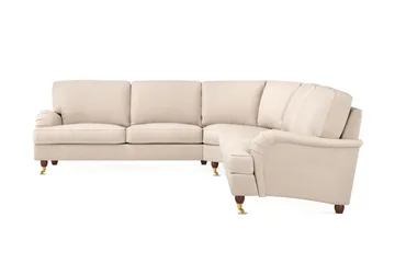 Howard Lyx 6-sits Högervänd L-formad Hörnsoffa i Tyg - Beige - Products - Möbler - Soffa - Hörnsoffa