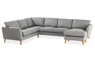 Trend 5-sits Högervänd U-formad Hörnsoffa med divan i Tyg - Grå - Products - Möbler - Soffa - Hörnsoffa