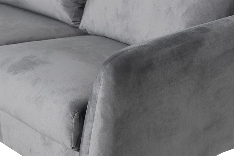 Trend 5-sits Vänstervänd U-formad Hörnsoffa med divan i Sammet - Ljusgrå - Products - Möbler - Soffa - Hörnsoffa