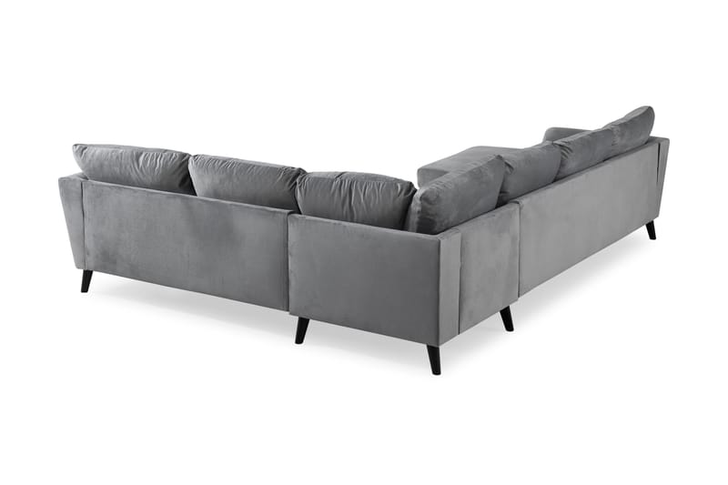 Trend 5-sits Vänstervänd U-formad Hörnsoffa med divan i Sammet - Ljusgrå - Products - Möbler - Soffa - Hörnsoffa