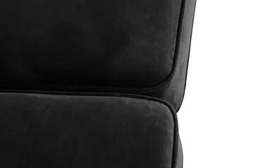 Howard Classic 2-sits Svängd Sammetssoffa - Svart - Products - Möbler - Soffa - Sammetssoffa