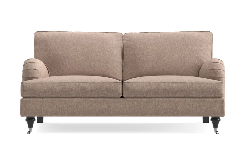 Howard Classic 2-sits Tygsoffa, Mörkbeige