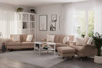 Howard Classic 2-sits Tygsoffa - Mörkbeige - Products - Möbler - Soffa - 2 sits soffa