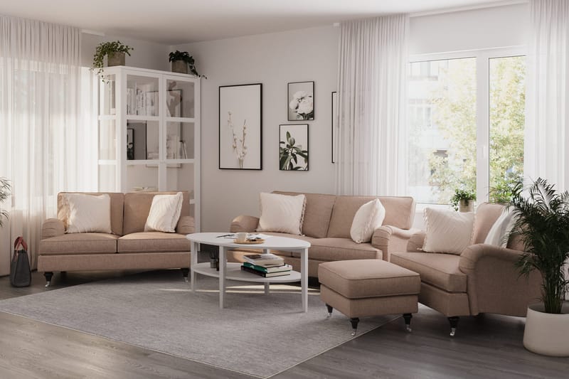 Howard Classic 2-sits Tygsoffa - Mörkbeige - Products - Möbler - Soffa - 2 sits soffa