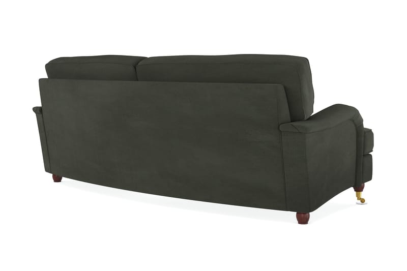 Howard Lyx 3-sits Svängd Manchestersoffa - Mörkgrön - Products - Möbler - Soffa - 3 sits soffa