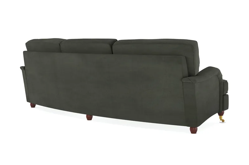 Howard Lyx 4-sits Svängd Manchestersoffa - Mörkgrön - Products - Möbler - Soffa - Howardsoffa