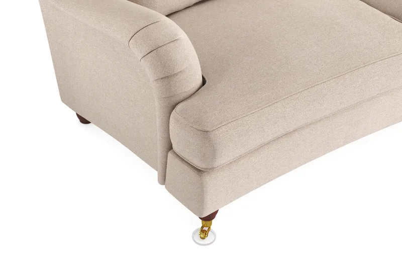 Howard Lyx 4-sits Svängd Tygsoffa - Beige - Products - Möbler - Soffa - Howardsoffa