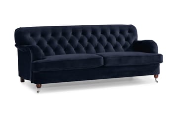 Howard Riviera 3-sits Sammetssoffa - Blå - Products - Möbler - Soffa - 3 sits soffa