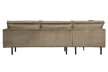 Lissbon Hörnsoffa - Taupe - Products - Möbler - Soffa - Sammetssoffa