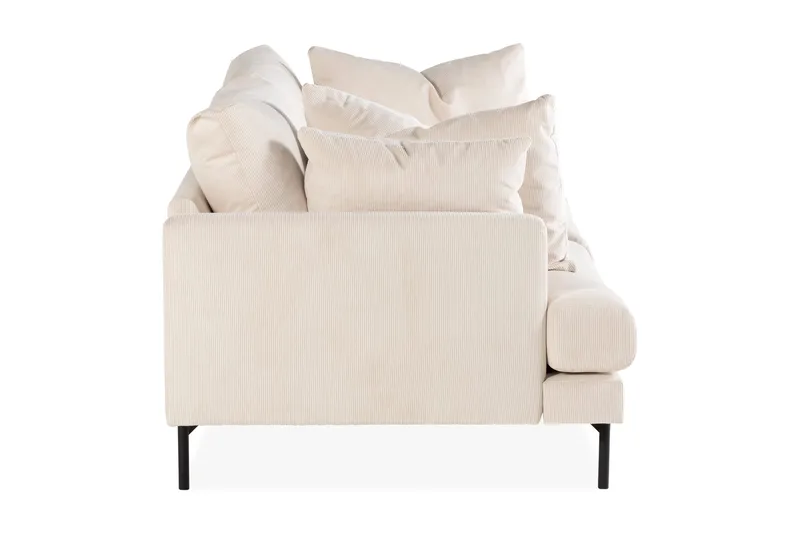 Menard 3-sits Djup Manchestersoffa - Beige - Products - Möbler - Soffa - 3 sits soffa