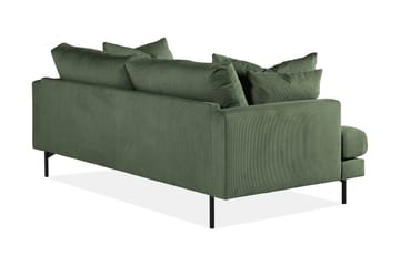 Menard 3-sits Djup Manchestersoffa - Grön - Products - Möbler - Soffa - 3 sits soffa