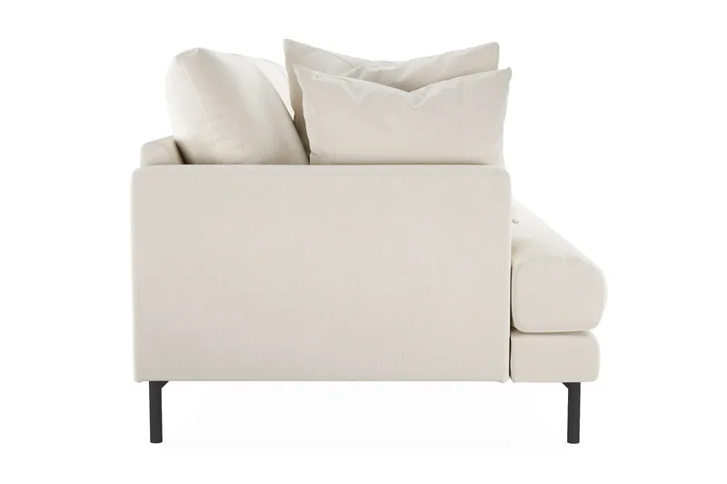 Menard 3-sits Djup Sammetssoffa 205 cm bred - Krämvit - Products - Möbler - Soffa - 3 sits soffa