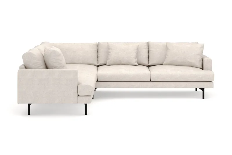 Menard 6-sits Vänstervänd L-formad Hörnsoffa i Tyg, Beige