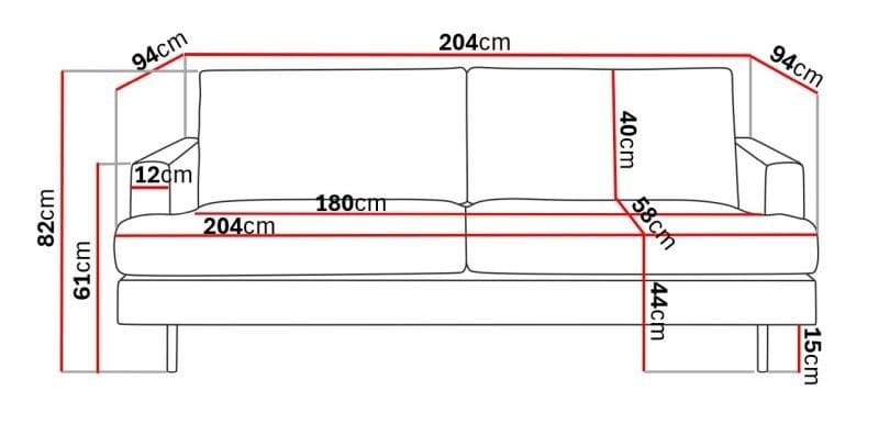 Menard Compact 3-sits Sammetssoffa - Krämvit - Products - Möbler - Soffa - 3 sits soffa