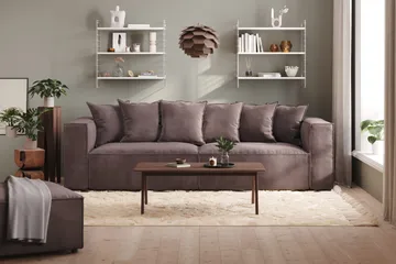 Cubo 2-sits Högermodul i Sammet - Antracit - Products - Möbler - Soffa - Modulsoffa - Övriga moduler till modulsoffa