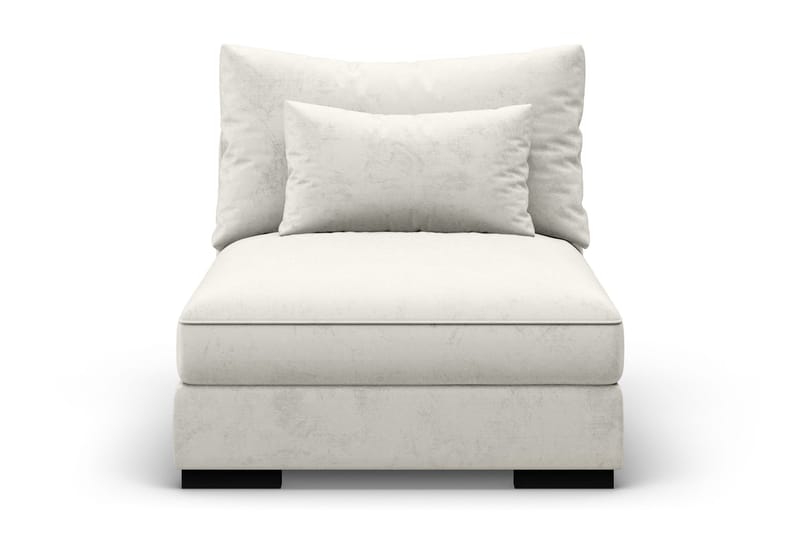 Dubai Mittmodul Sammet - Vit - Products - Möbler - Soffa - Modulsoffa - Mittmodul