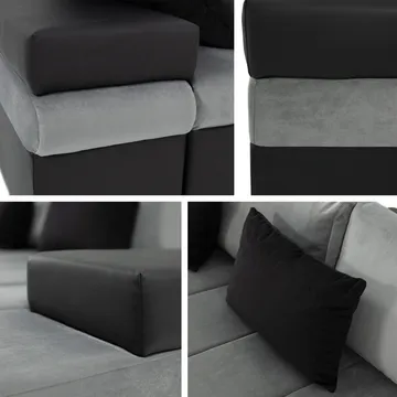Naoma 4-sits Soffa med Divan Vänster - Products - Möbler - Soffa - Hörnsoffa