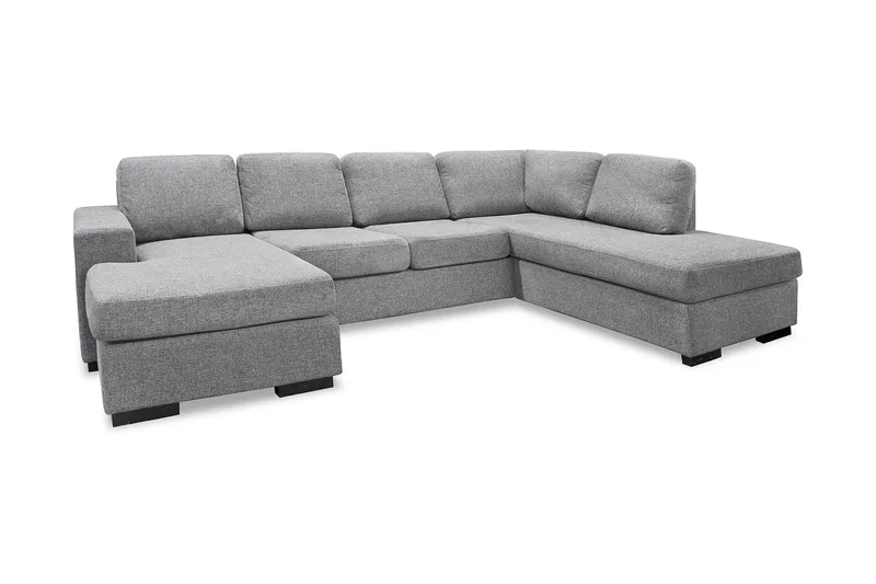 Nebraska U-soffa med Divan Vänster, Ljusgrå