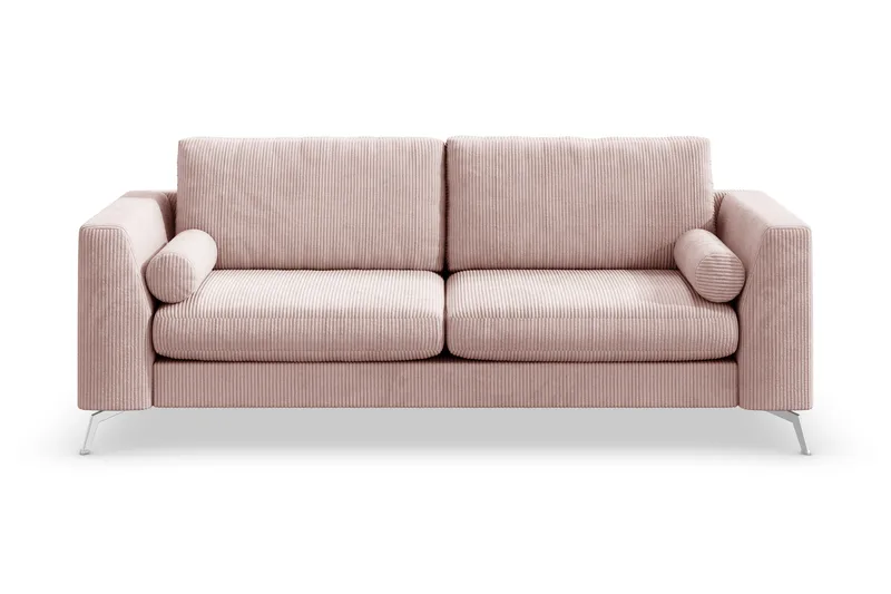 Ocean Lyx 3-sits Manchestersoffa, Rosa
