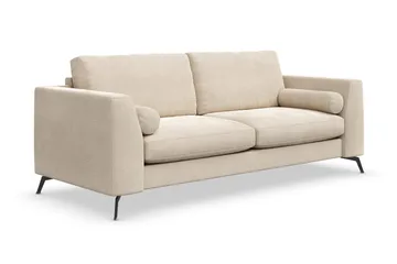 Ocean Lyx 3-sits Sammetssoffa - Beige - Products - Möbler - Soffa - 2 sits soffa