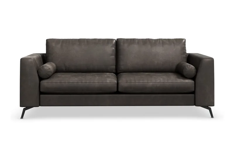 Ocean Lyx 3-sits Soffa i Konstläder, Svart