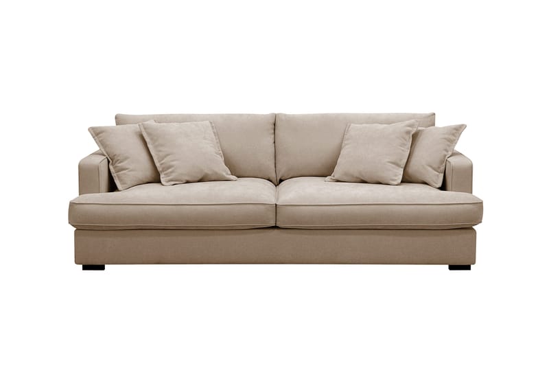Rossita Lyx 2,5-sits Extra djup Soffa i Tyg, Ljusbrun