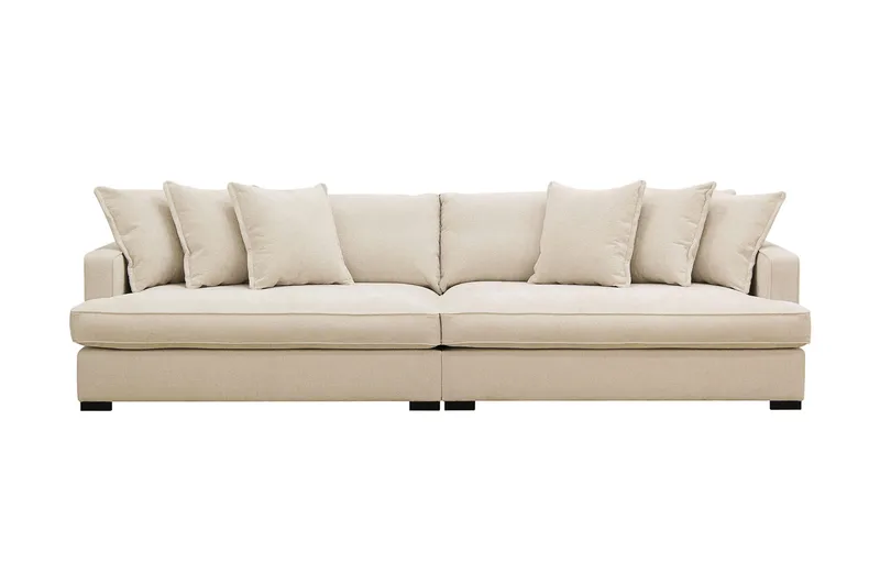 Rossita Lyx 4-sits Extra djup Soffa i Chenille, Beige